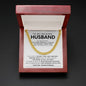 To My Husband Cuban Link Chain Gift