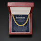 Grandson Cuban Link Chain Necklace from Grandma