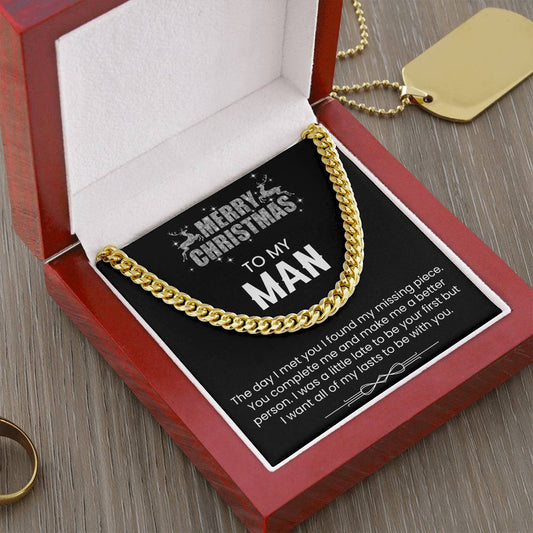 Cuban Link Men's Chain - Christmas Gift for Husband Boyfriend Soulmate-[Heartfelt Family Gift]