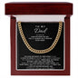Dad Cuban Link Chain Necklace Gift from Daughter
