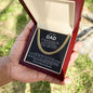 Dad Cuban Link Chain Necklace Gift from Daughter