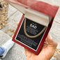 Dad Cuban Link Chain Necklace Gift from Daughter