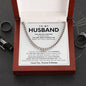 To My Husband Cuban Link Chain Gift
