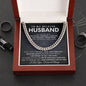 To My Husband Cuban Link Chain Gift