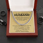 To My Husband Cuban Link Chain Gift