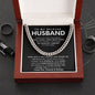 To My Husband Cuban Link Chain Gift