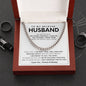 To My Husband Cuban Link Chain Gift