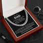 Dad Cuban Link Chain Necklace Gift from Daughter
