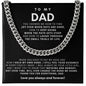 Dad Cuban Link Chain Necklace Gift from Daughter