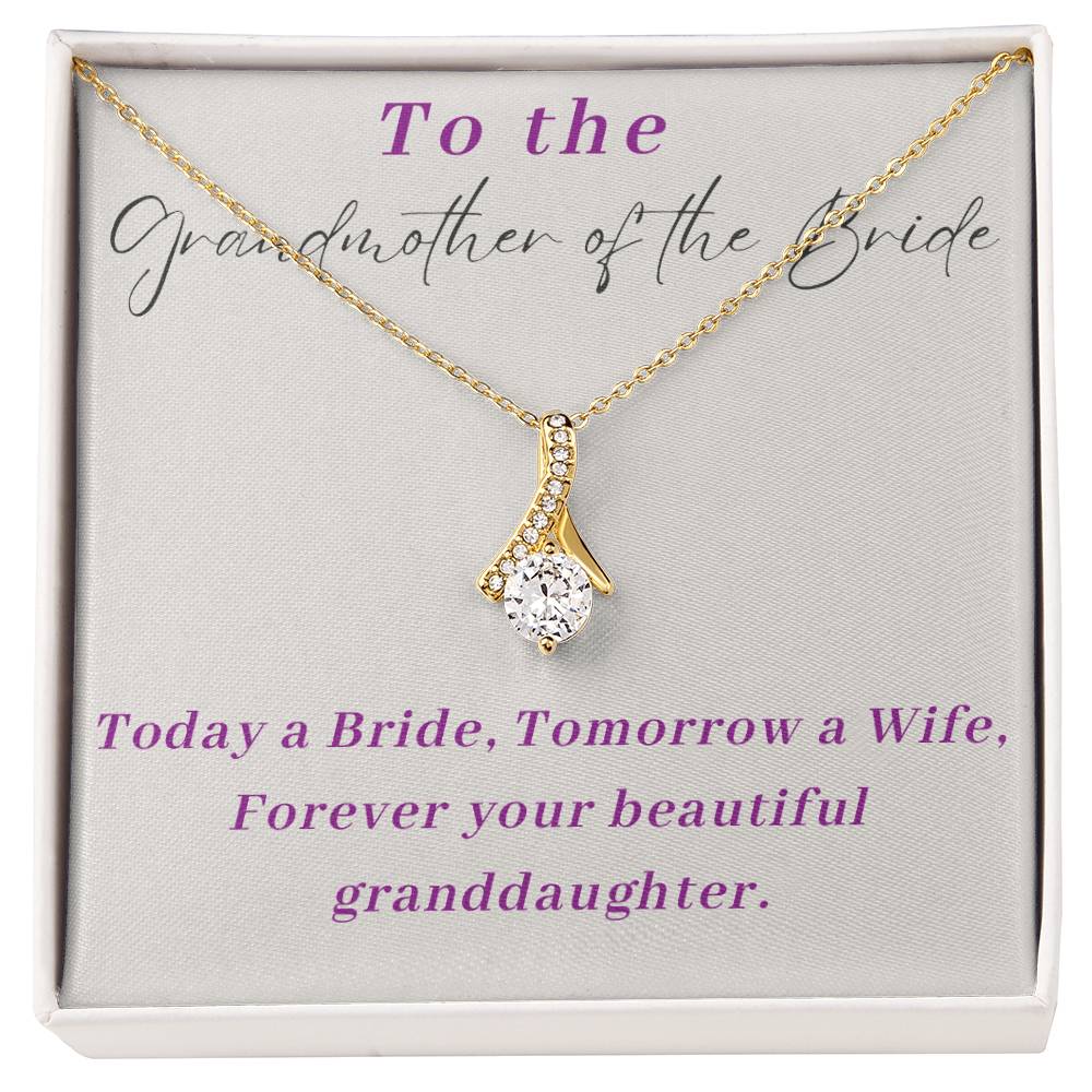 Grandmother of The Bride Alluring Beauty Necklace-[Heartfelt Family Gift]