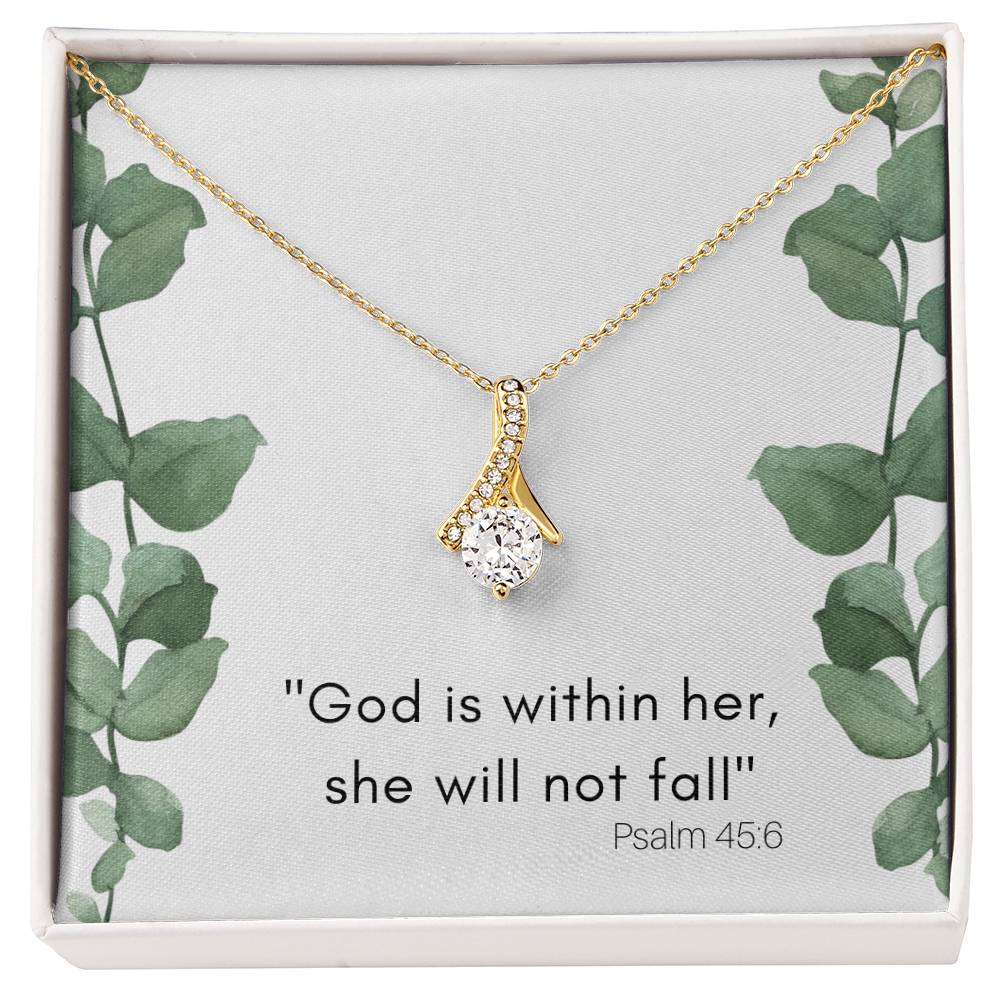 God Is Within Her Alluring Beauty Necklace-[Heartfelt Family Gift]