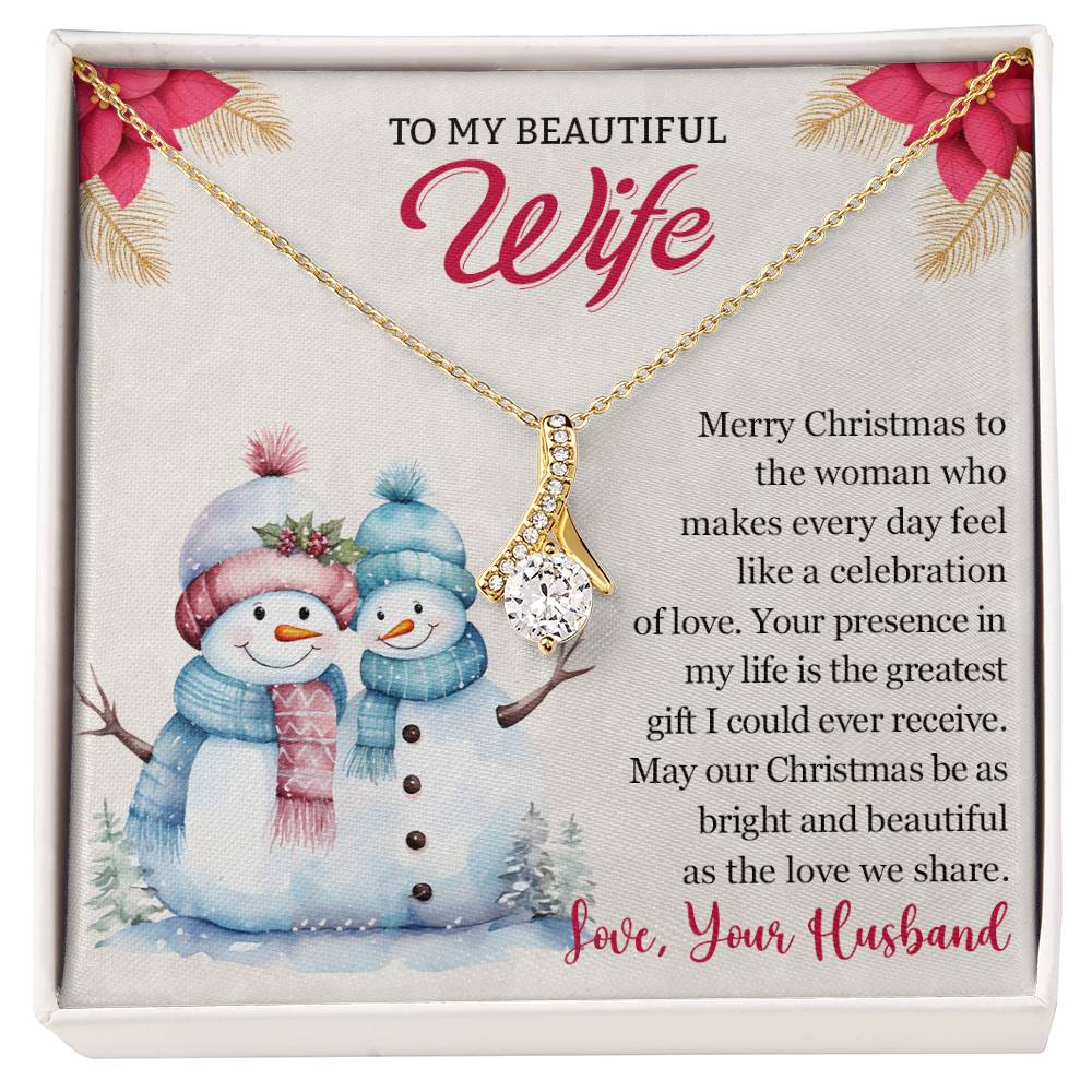 Christmas Gift for Wife To My Wife Necklace - Perfect for Her-[Heartfelt Family Gift]