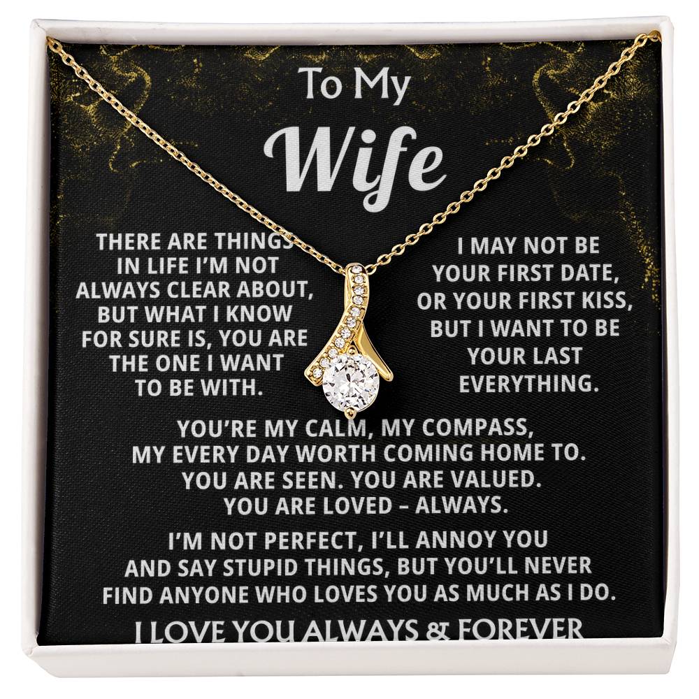 To My Wife Alluring Beauty Necklace Gift