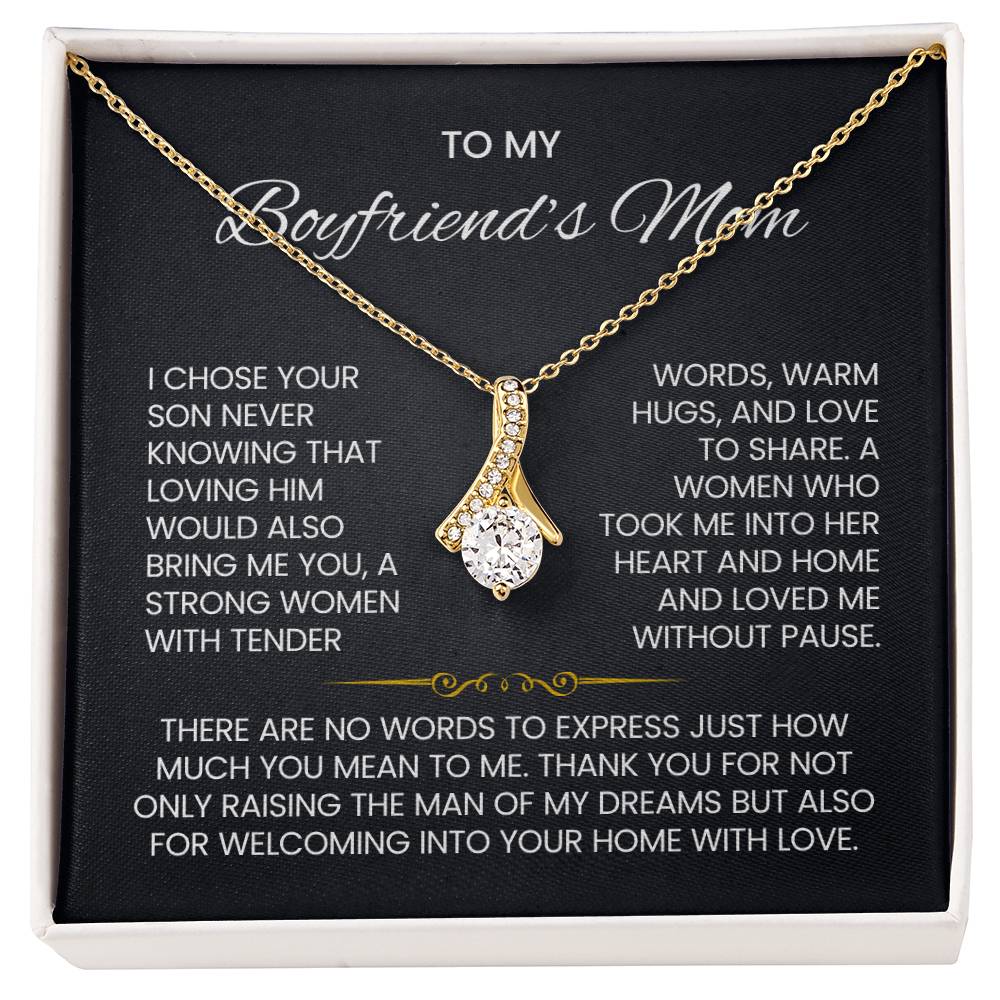 Boyfriend's Mom Petite Ribbon Necklace