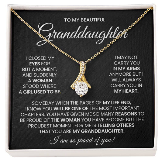 Granddaughter Alluring Beauty Necklace Gift