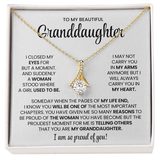 Granddaughter Alluring Beauty Necklace Gift