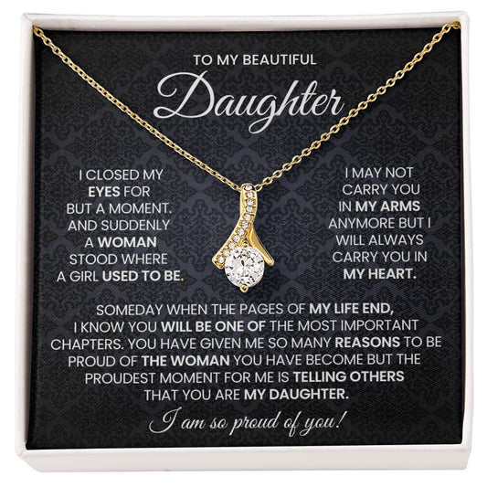 Daughter Alluring Beauty Necklace Gift