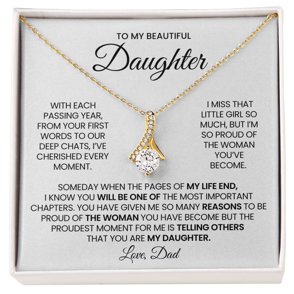 Daughter Alluring Beauty Necklace Gift