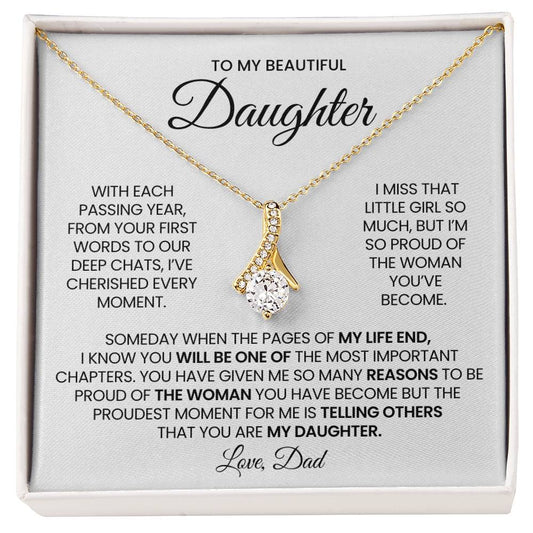 Daughter Alluring Beauty Necklace Gift