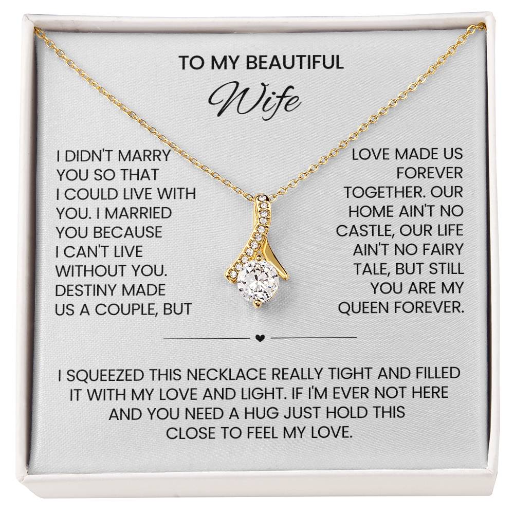 Wife Law Petite Ribbon Necklace
