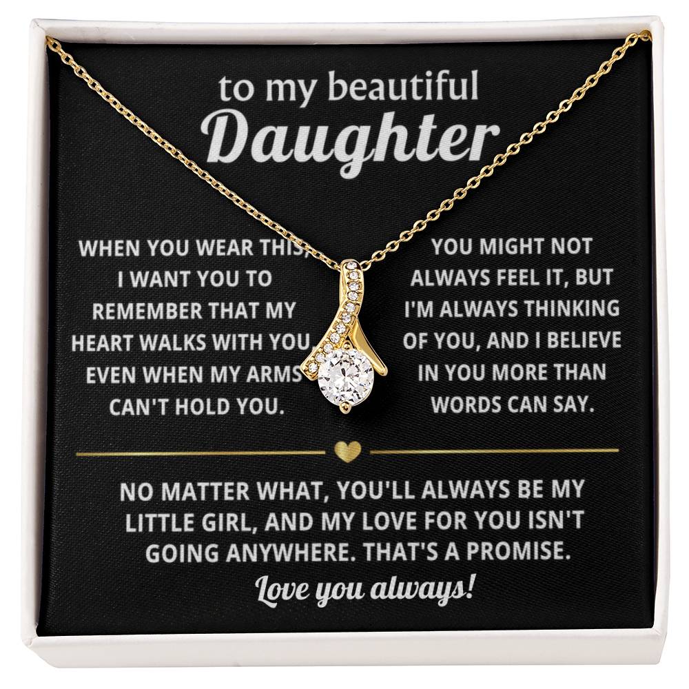 To My Daughter Alluring Beauty Necklace Gift