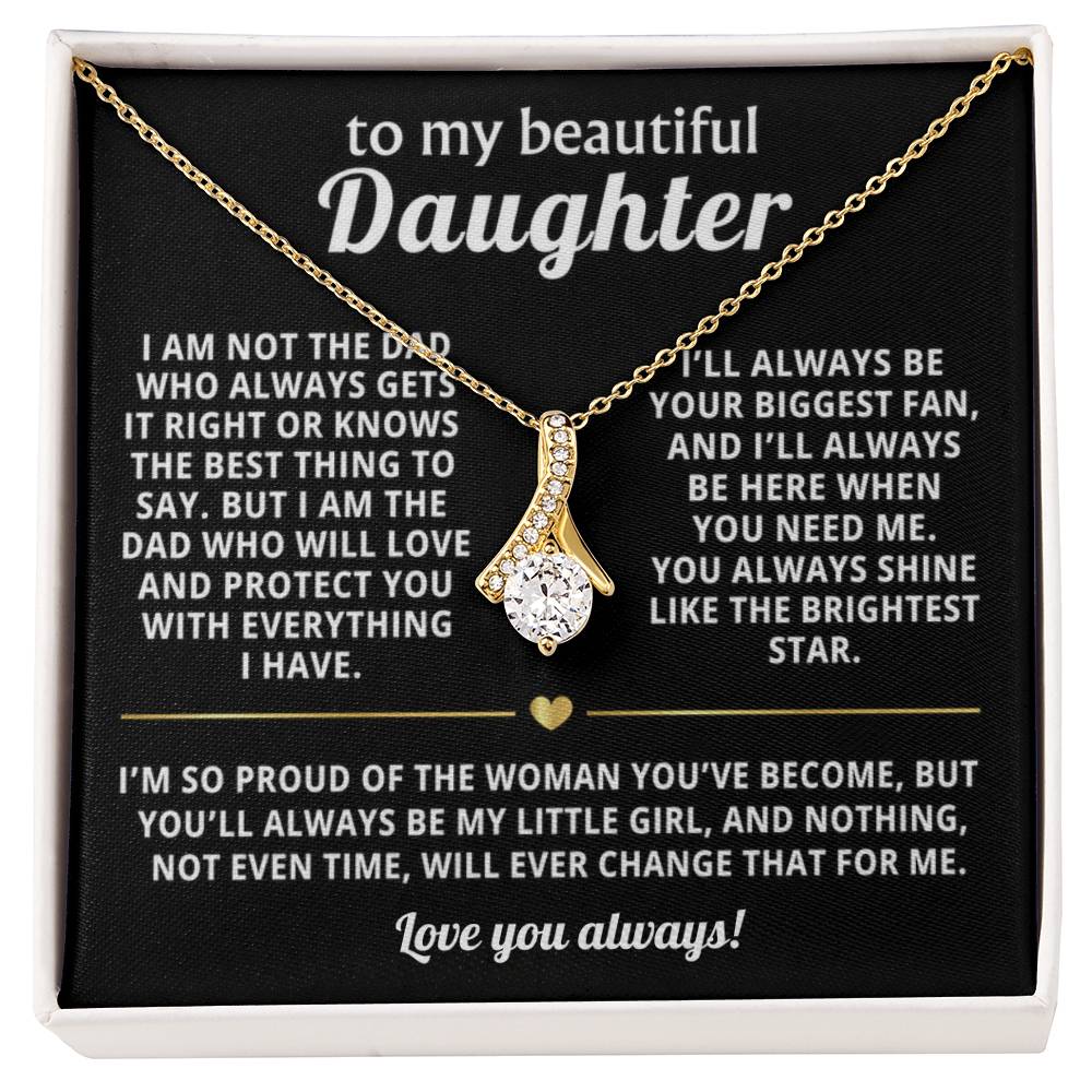 To My Daughter Alluring Beauty Necklace Gift