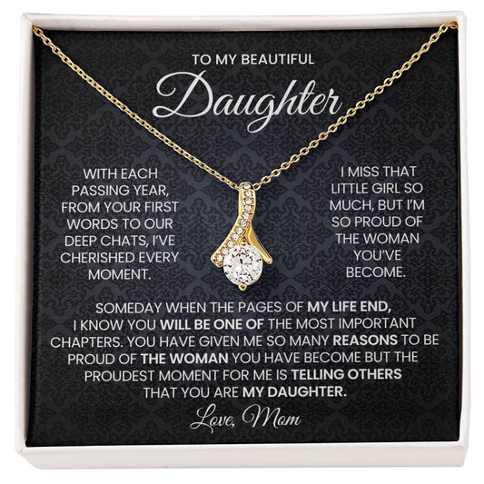 Daughter Alluring Beauty Necklace Gift