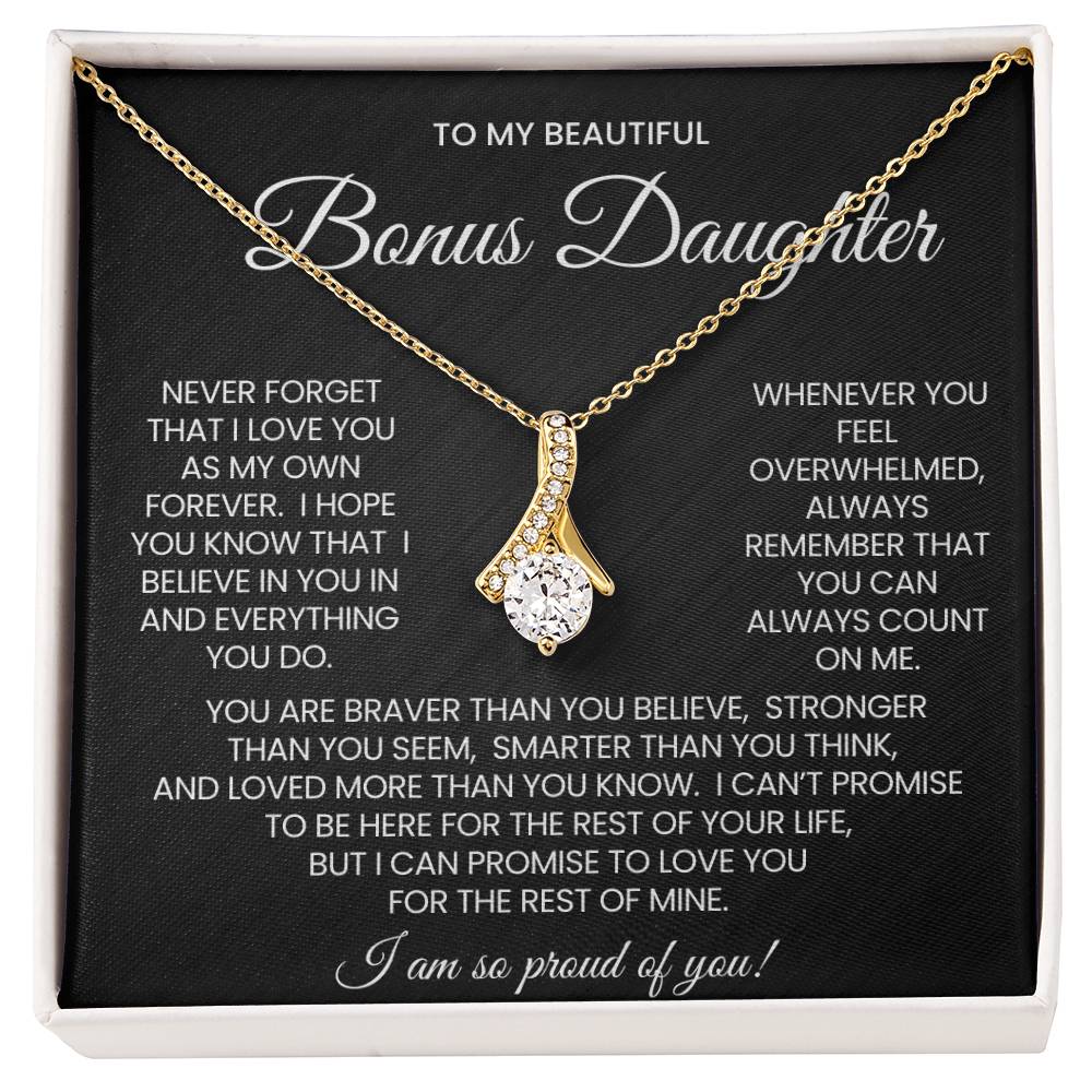 Bonus Daughter Alluring Beauty Necklace Gift