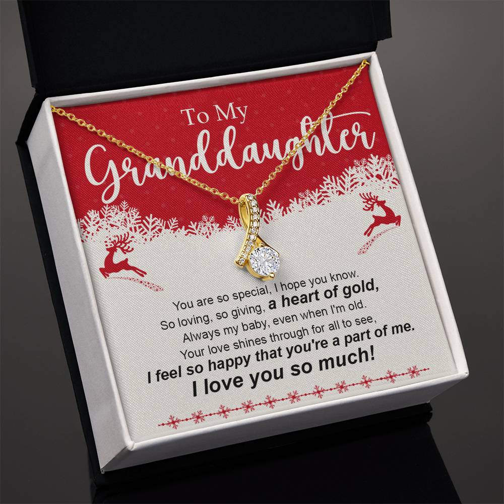 Granddaughter Necklace - Christmas Gift for Her - Personalized Jewelry-[Heartfelt Family Gift]