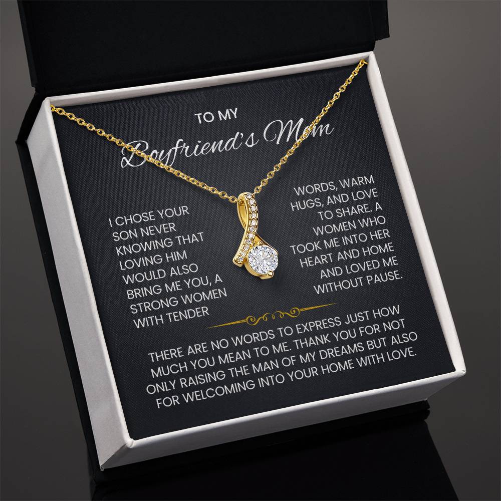 Boyfriend's Mom Petite Ribbon Necklace