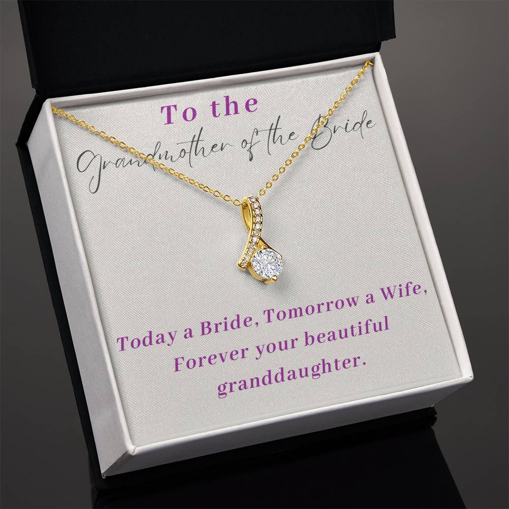 Grandmother of The Bride Alluring Beauty Necklace-[Heartfelt Family Gift]