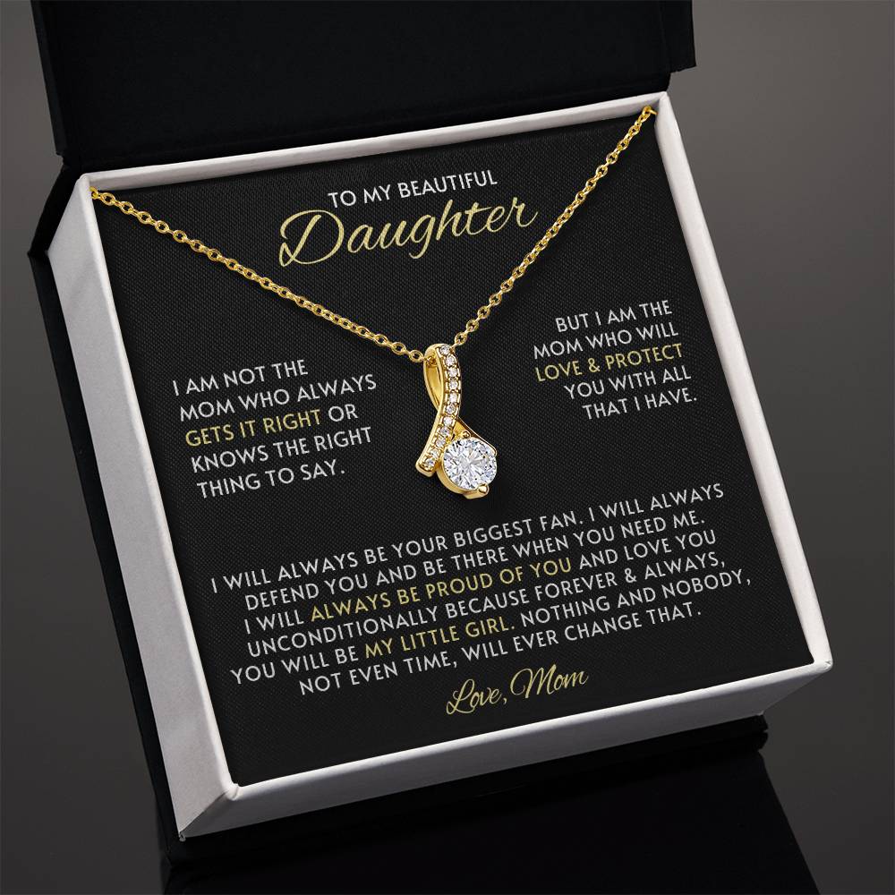 Daughter Alluring Beauty Necklace Gift from Mom