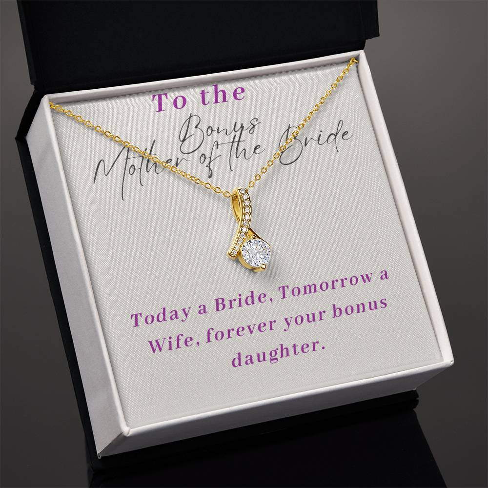 Stepmother of The Bride Alluring Beauty Necklace-[Heartfelt Family Gift]