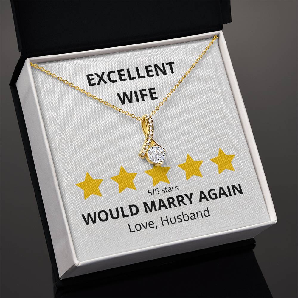 Excellent Wife 5 star Review Alluring Beauty Necklace-[Heartfelt Family Gift]