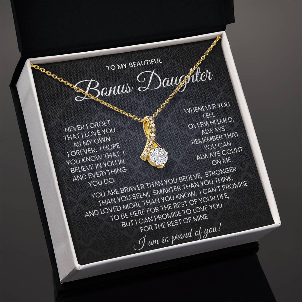 Bonus Daughter Alluring Beauty Necklace Gift