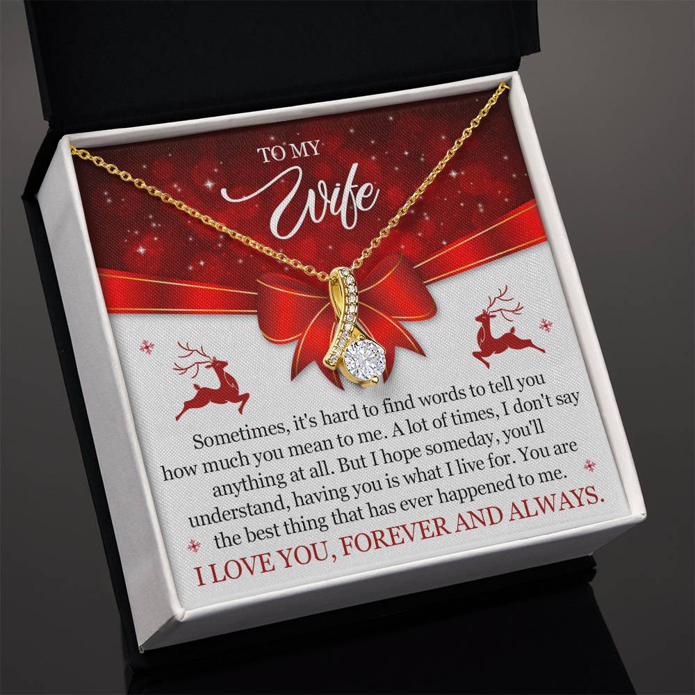 Christmas Gift for Wife To My Wife Necklace Elegant and Meaningful-[Heartfelt Family Gift]