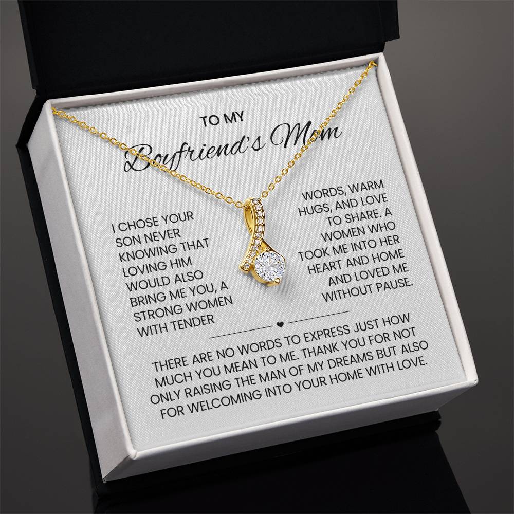 Boyfriend's Mom Petite Ribbon Necklace