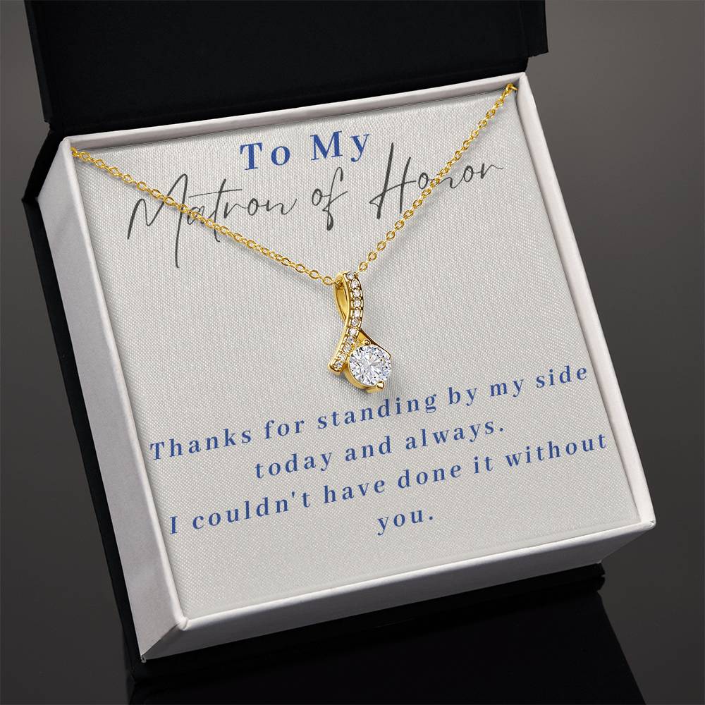 Matron of Honor Alluring Beauty Necklace-[Heartfelt Family Gift]