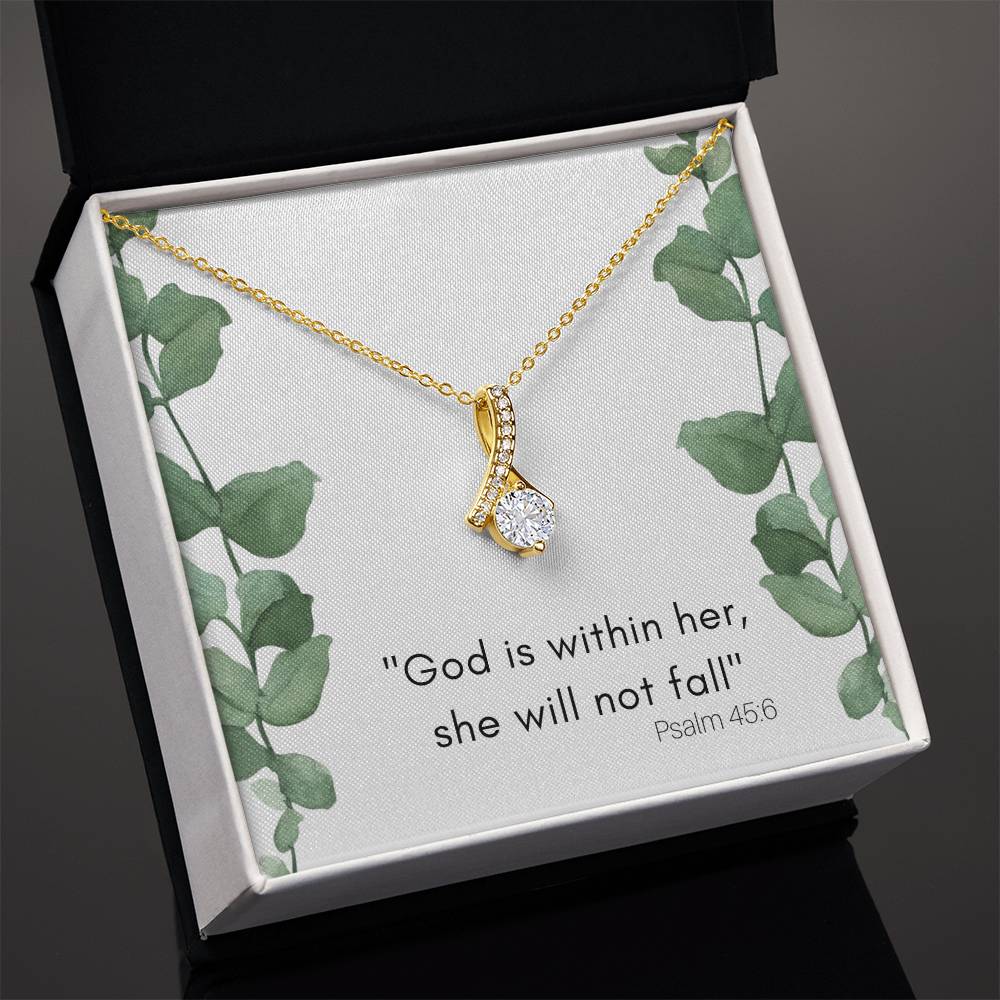 God Is Within Her Alluring Beauty Necklace-[Heartfelt Family Gift]