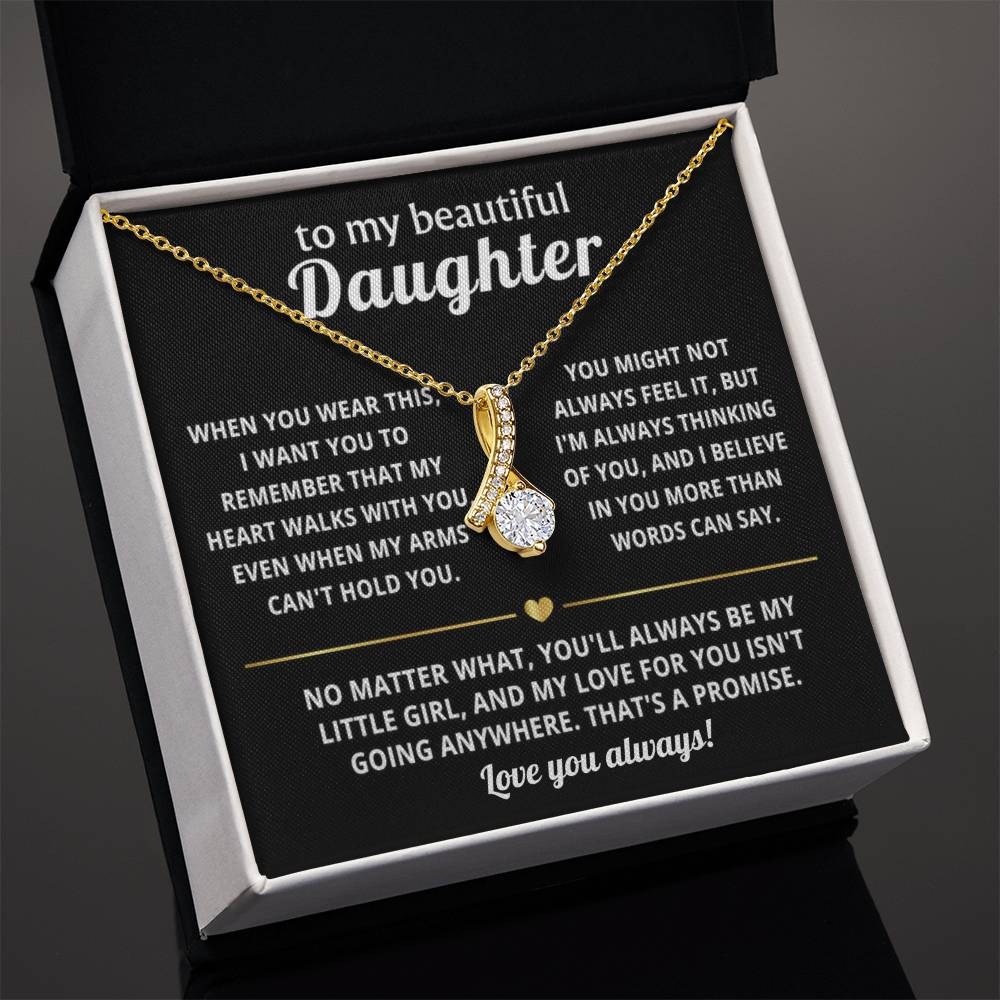 To My Daughter Alluring Beauty Necklace Gift