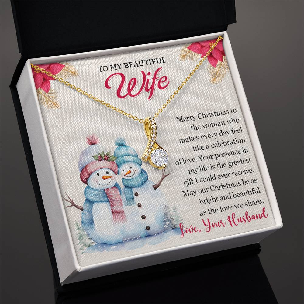 Christmas Gift for Wife To My Wife Necklace - Perfect for Her-[Heartfelt Family Gift]