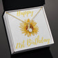 Happy 21st Birthday Alluring Beauty Necklace-[Heartfelt Family Gift]