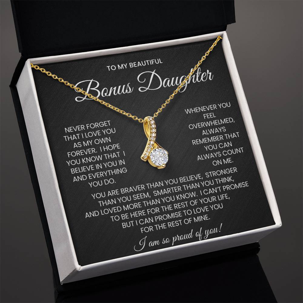 Bonus Daughter Alluring Beauty Necklace Gift