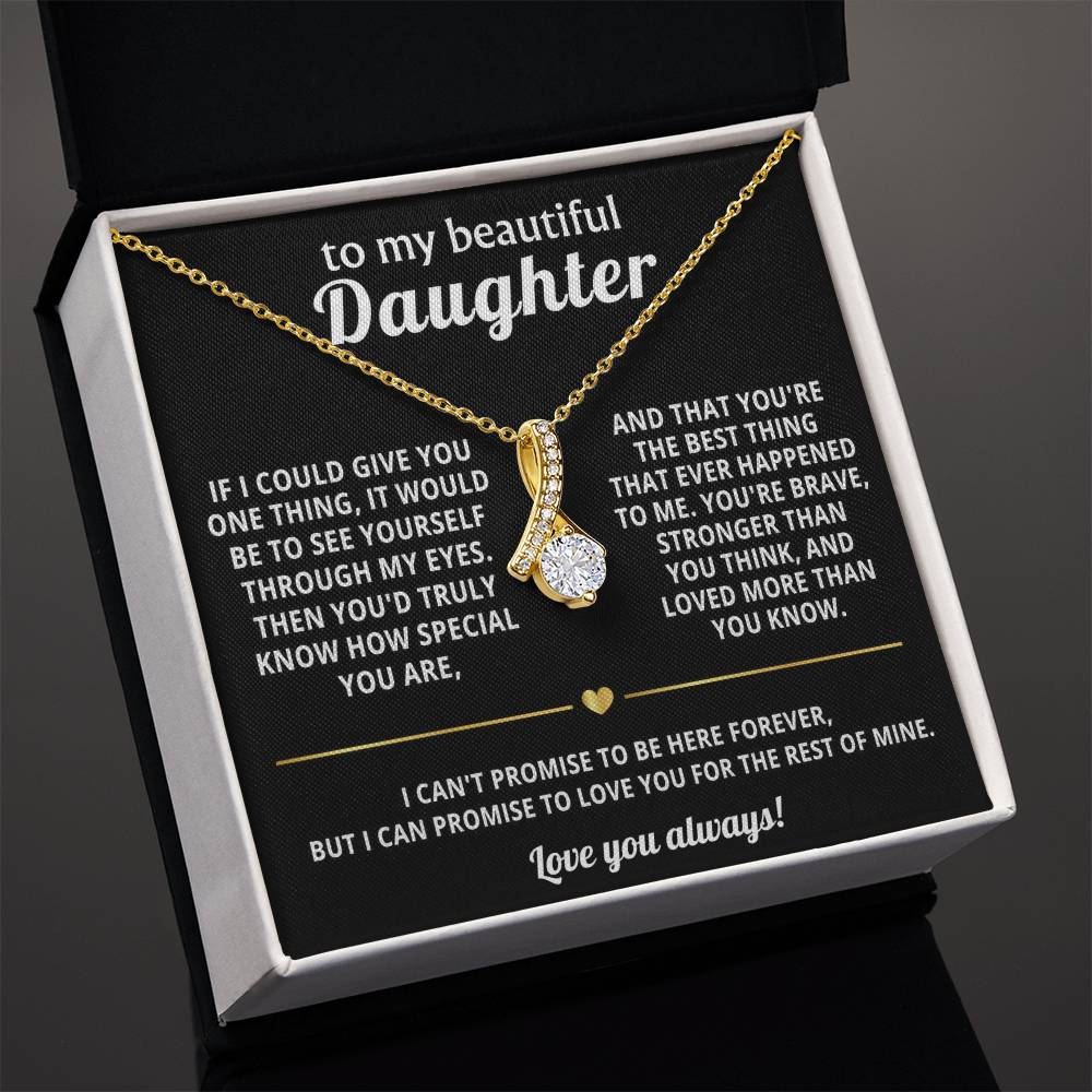 To My Daughter Alluring Beauty Necklace Gift