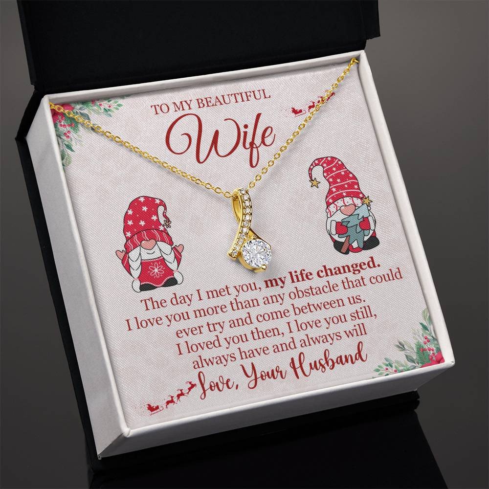Christmas Gift for Wife Personalized To My Wife Necklace - Festive Wife Gift-[Heartfelt Family Gift]