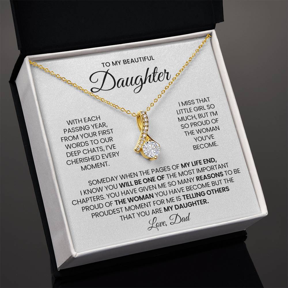 Daughter Alluring Beauty Necklace Gift