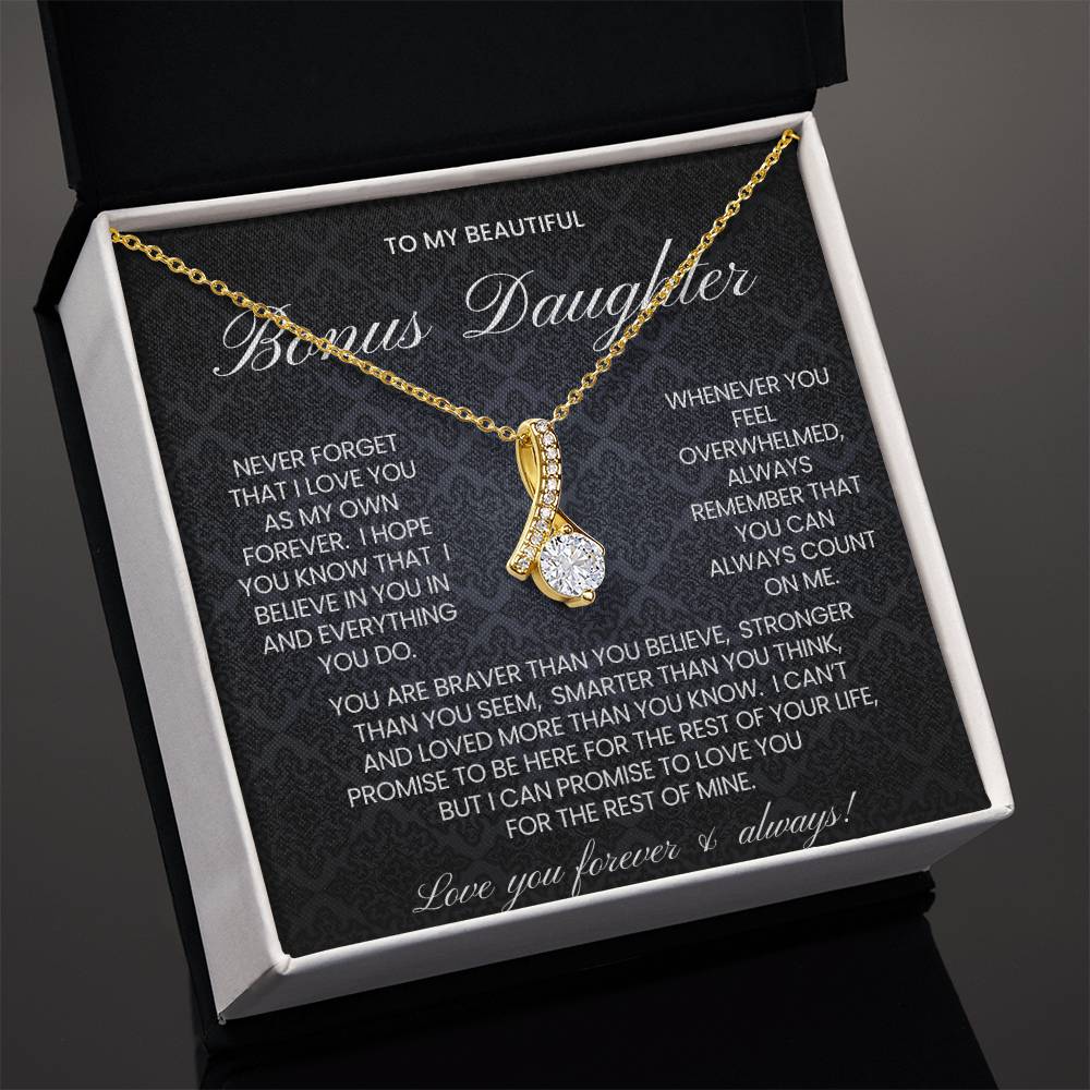 Bonus Daughter Alluring Beauty Necklace Gift