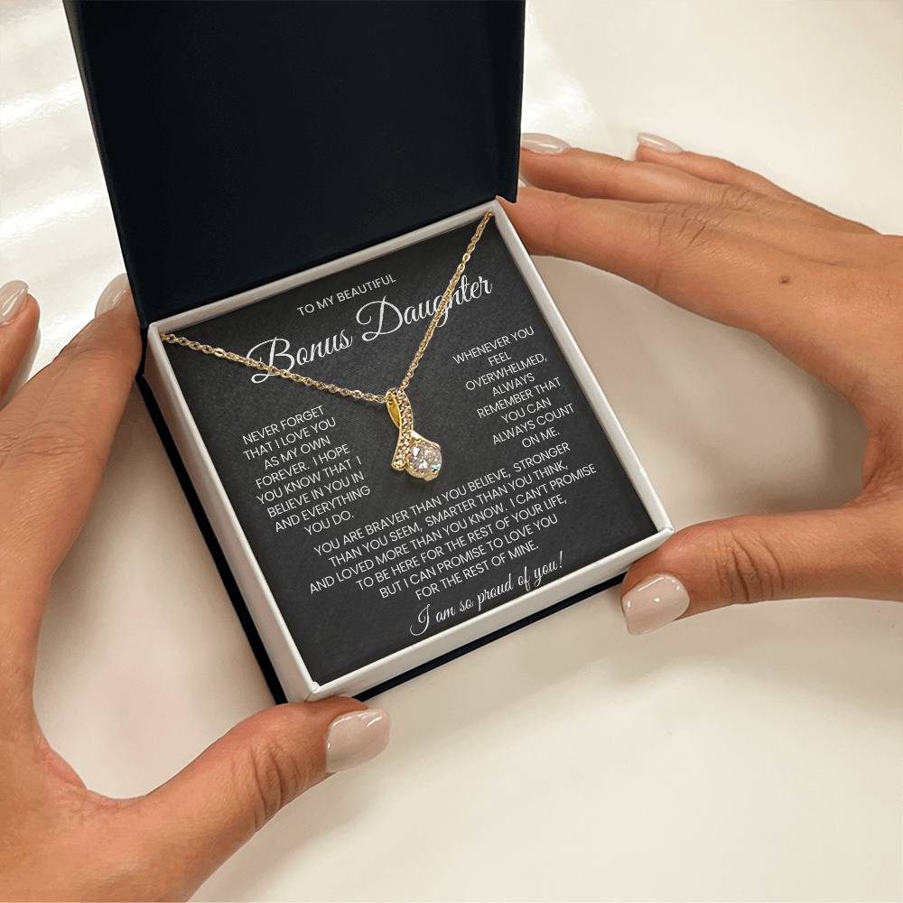 Bonus Daughter Alluring Beauty Necklace Gift