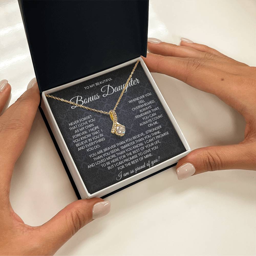Bonus Daughter Alluring Beauty Necklace Gift