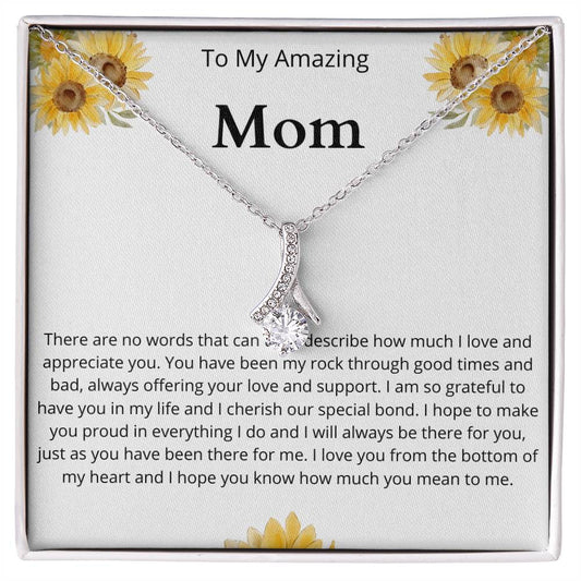 Amazing Mom Sunflower Alluring Beauty Necklace-[Heartfelt Family Gift]